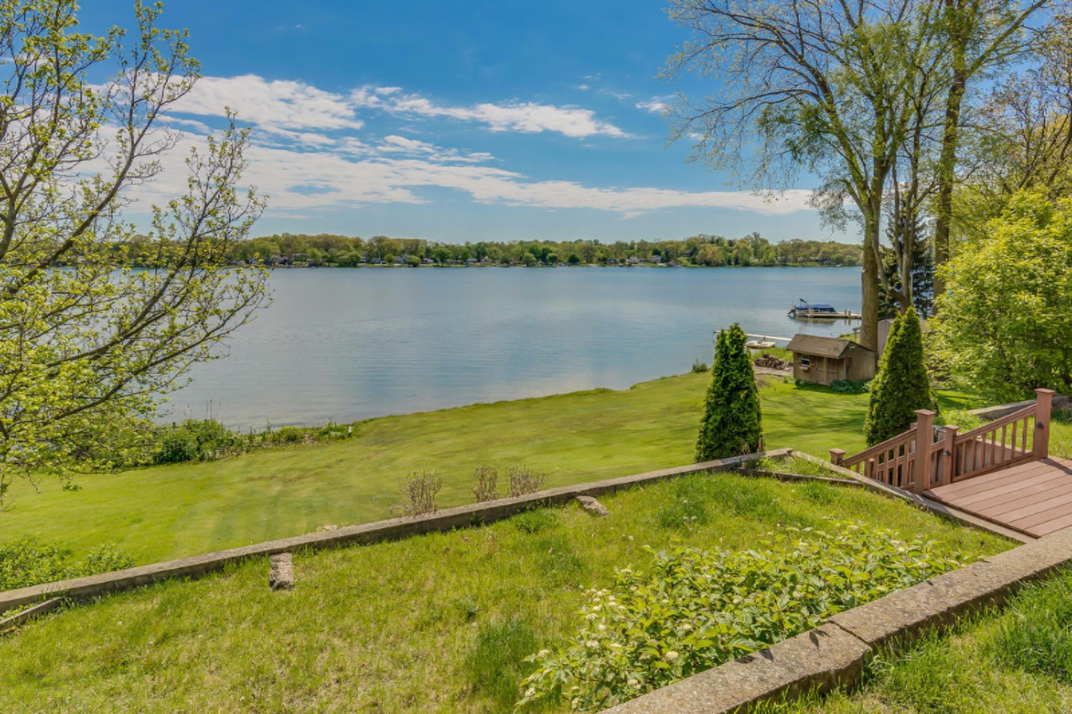 70235 Hilltop Road Union, MI 49130 - Photo 7 of 49 Landscaped yard slopes to the lake