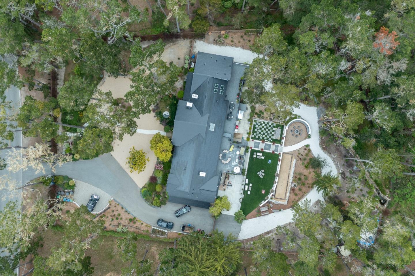 1276 Viscaino Road Pebble Beach, CA 93953 - Photo 3 of 64 an aerial view of a house