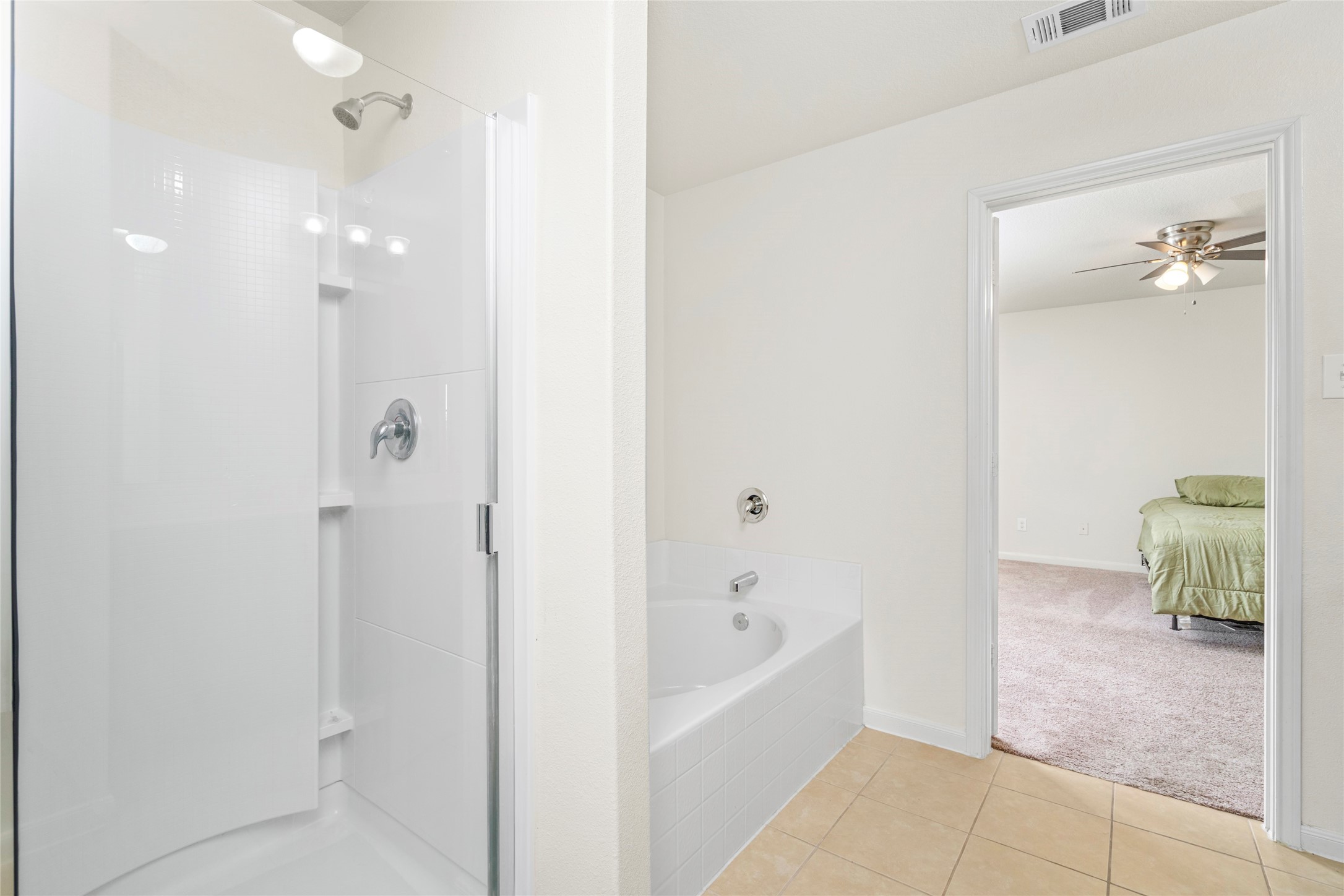 9719 Montana Sapphire Lane Rosharon, TX 77583 - Photo 40 of 40 Large primary bedroom with a spacious floor plan and private features. Separate shower and tub.
