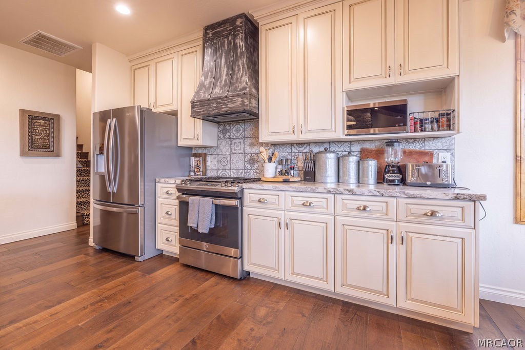 1629 Angels Camp Road Big Bear City, CA 92314 - Photo 11 of 40 a kitchen with stainless steel appliances granite countertop a refrigerator sink and cabinets