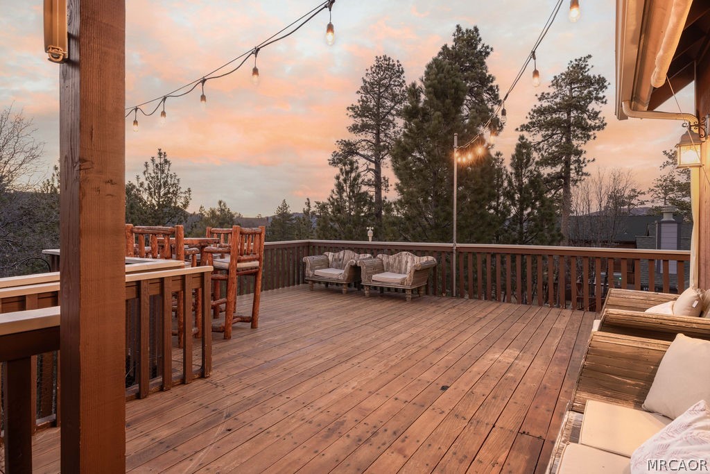 1629 Angels Camp Road Big Bear City, CA 92314 - Photo 27 of 40 a view of a balcony with chairs