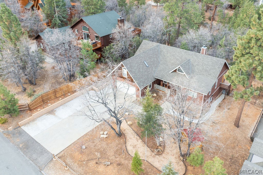1629 Angels Camp Road Big Bear City, CA 92314 - Photo 36 of 40 an aerial view of a house with a yard