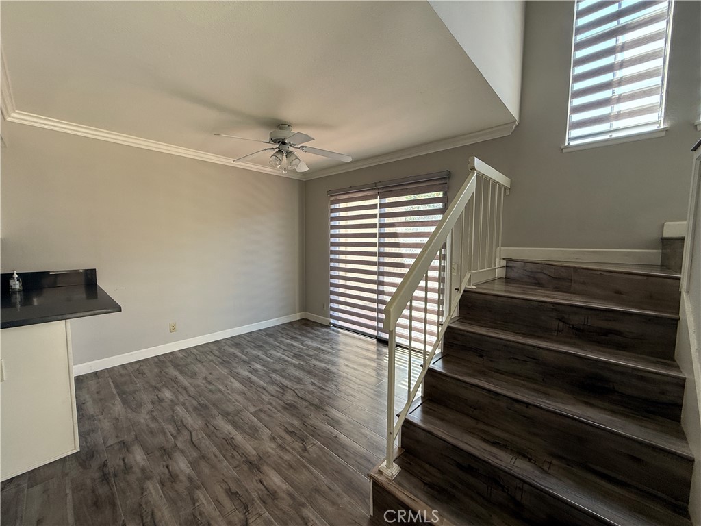2201 Cheyenne Way, Unit 125 Fullerton, CA 92833 - Photo 8 of 30 a view of entryway and hall with wooden floor