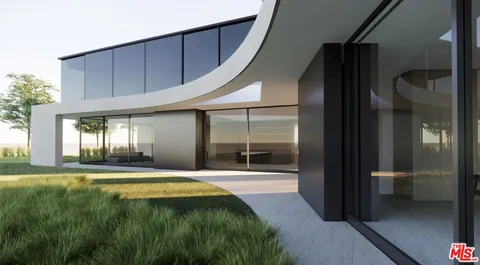 a view of swimming pool door with yard