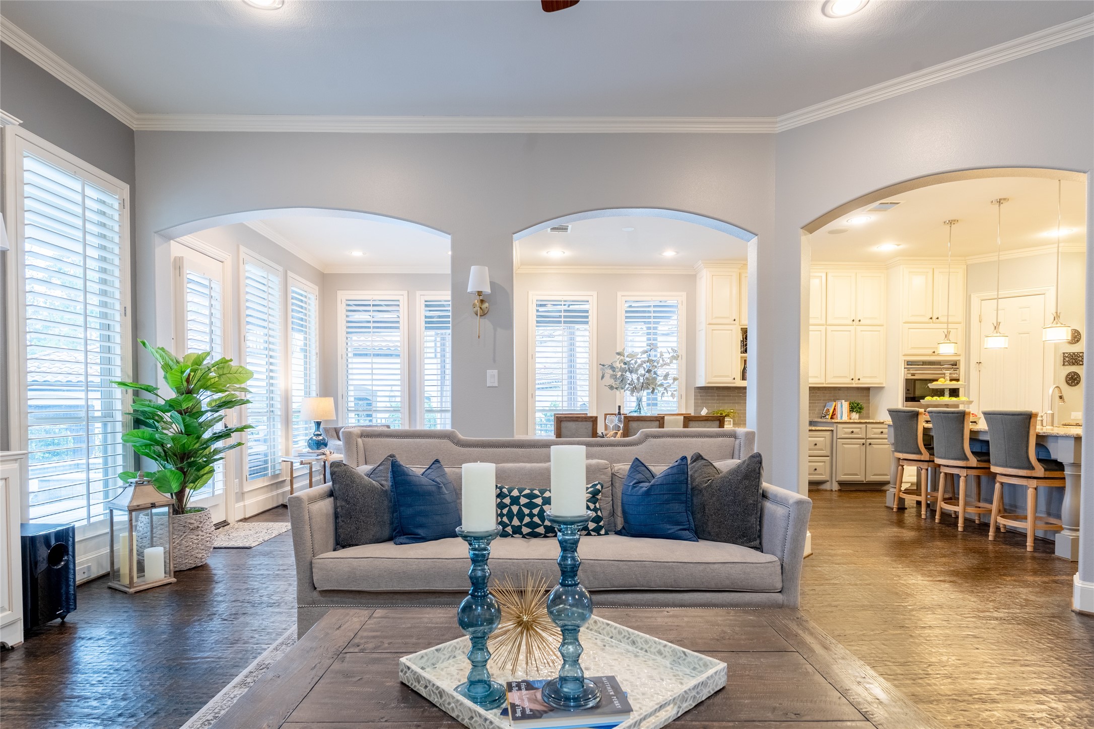 6 Rhapsody Bend Drive The Woodlands, TX 77382 - Photo 15 of 39 a living room with furniture and a large window