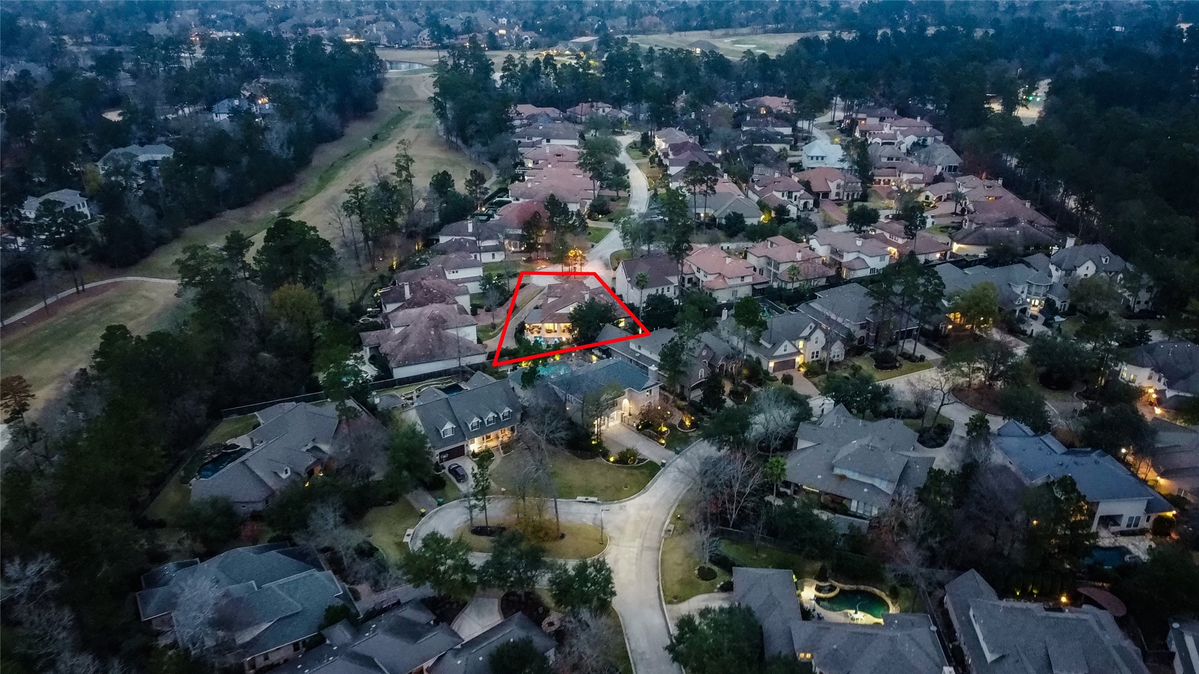 6 Rhapsody Bend Drive The Woodlands, TX 77382 - Photo 39 of 39 an aerial view of residential houses with outdoor space and trees