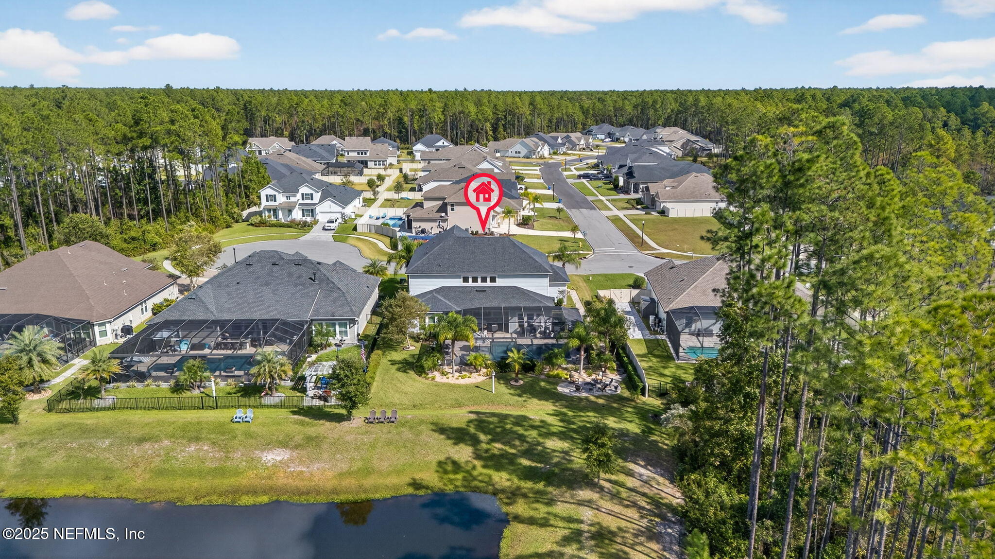 201 Clarendon Road St. Johns, FL 32259 - Photo 83 of 97 85-Aerial Rear Exterior 2 - marker