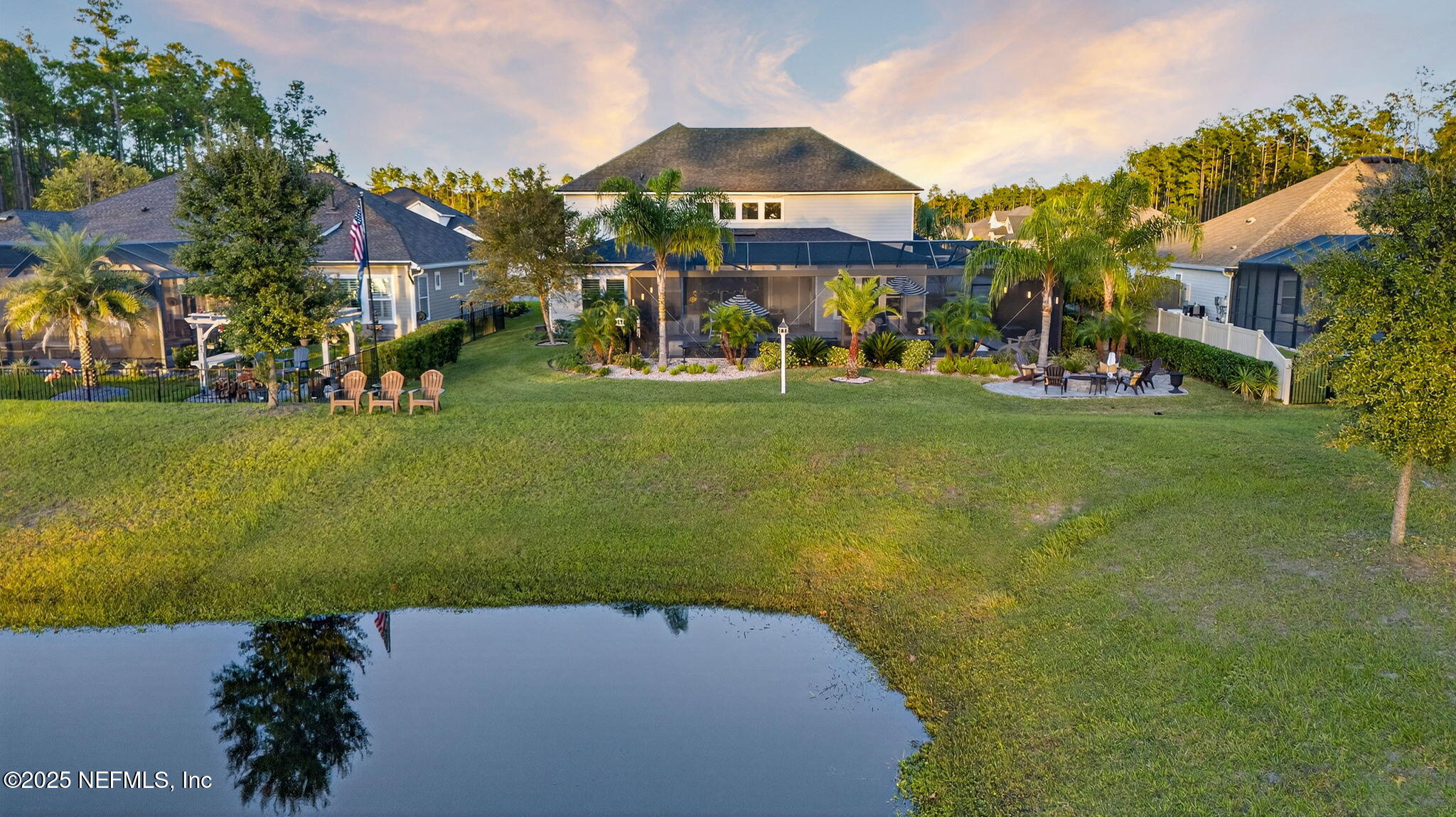 201 Clarendon Road St. Johns, FL 32259 - Photo 96 of 97 101-Twilight - Aerial Rear Exterior 2