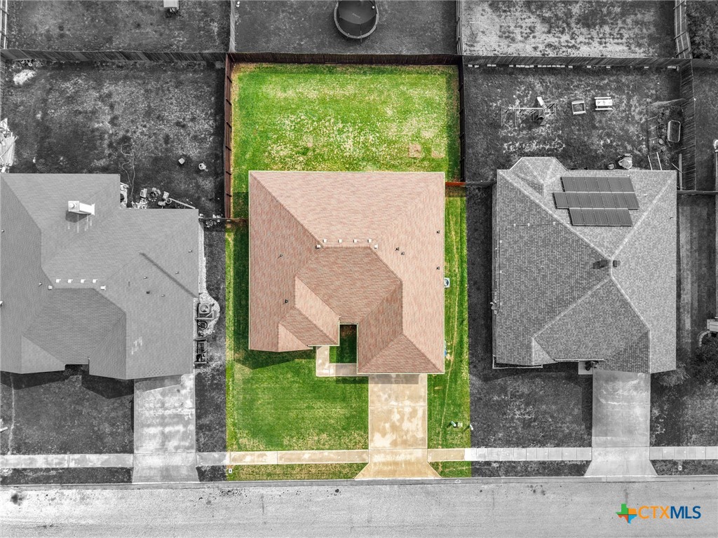 3409 Plains Street Copperas Cove, TX 76522 - Photo 30 of 33 a aerial view of a house with a yard and a sitting space