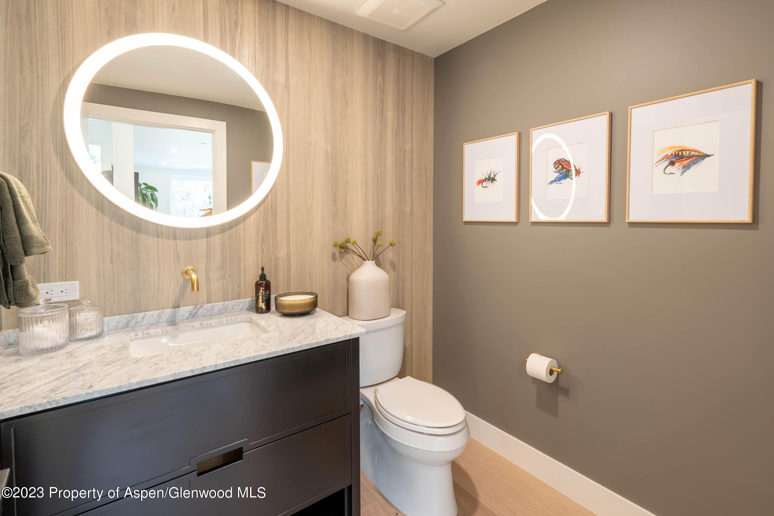 22840 Two Rivers Road, Unit 300 Basalt, CO 81621 - Photo 26 of 28 a bathroom with a toilet a sink and mirror