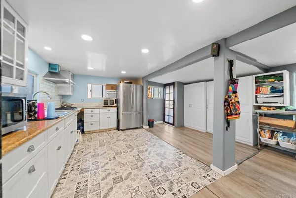 a very nice looking room with a large window