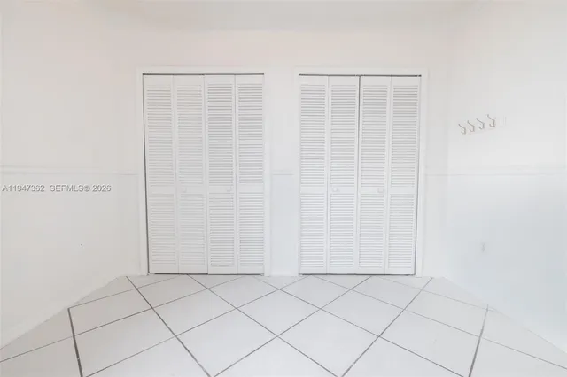 a view of wooden door