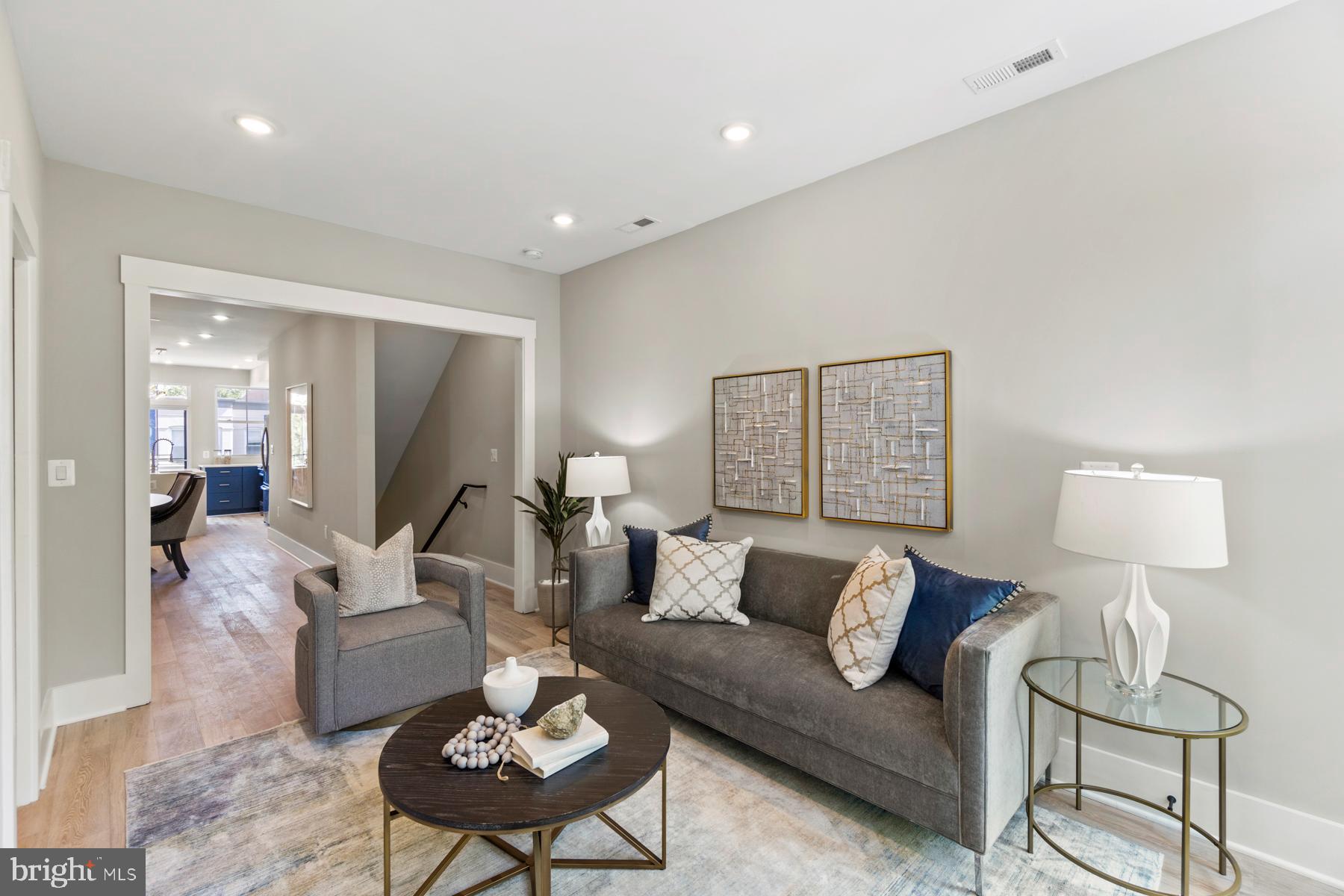 1640 4th Street Northwest, Unit 2 Washington, DC 20001 - Photo 3 of 39 Living area now with bifold doors