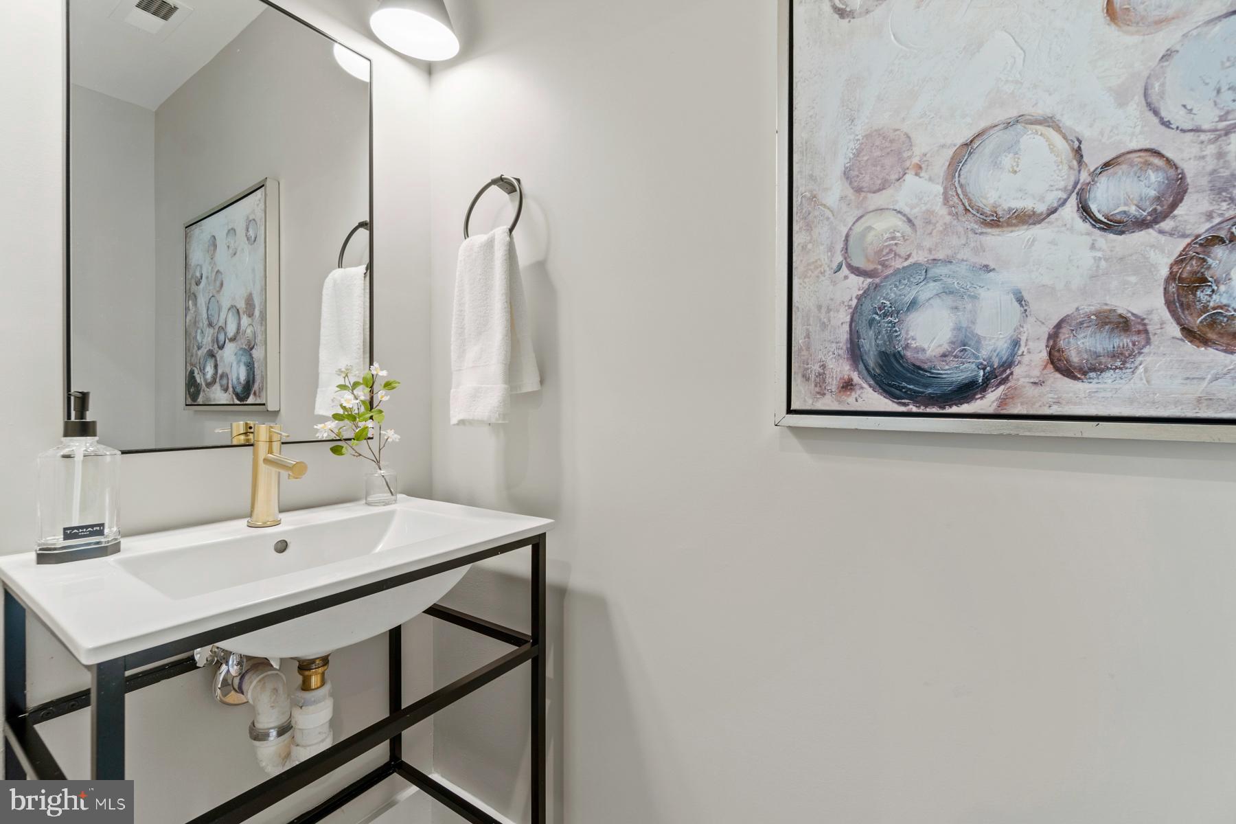 1640 4th Street Northwest, Unit 2 Washington, DC 20001 - Photo 7 of 39 Half bath on the main living area