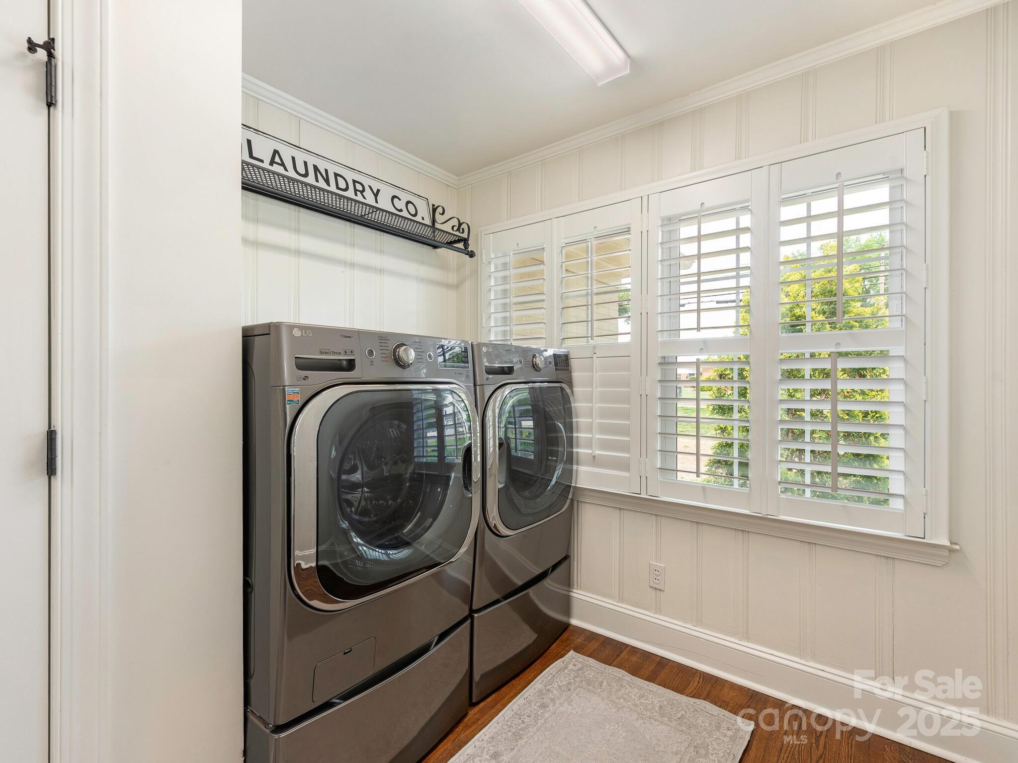 4346 Walker Road Charlotte, NC 28211 - Photo 14 of 30 a utility room with dryer and washer