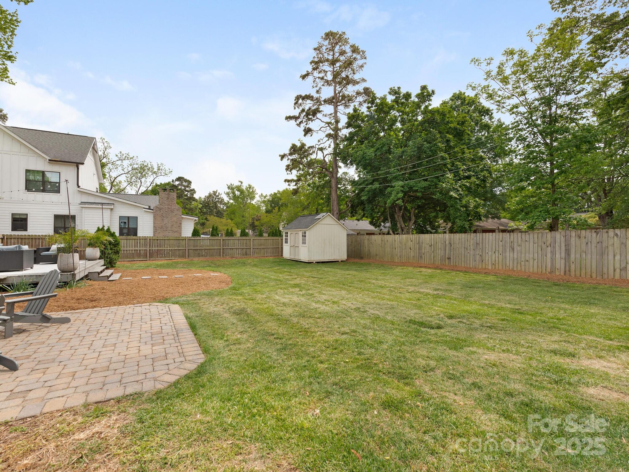 4346 Walker Road Charlotte, NC 28211 - Photo 26 of 30 a backyard of a house with lots of green space