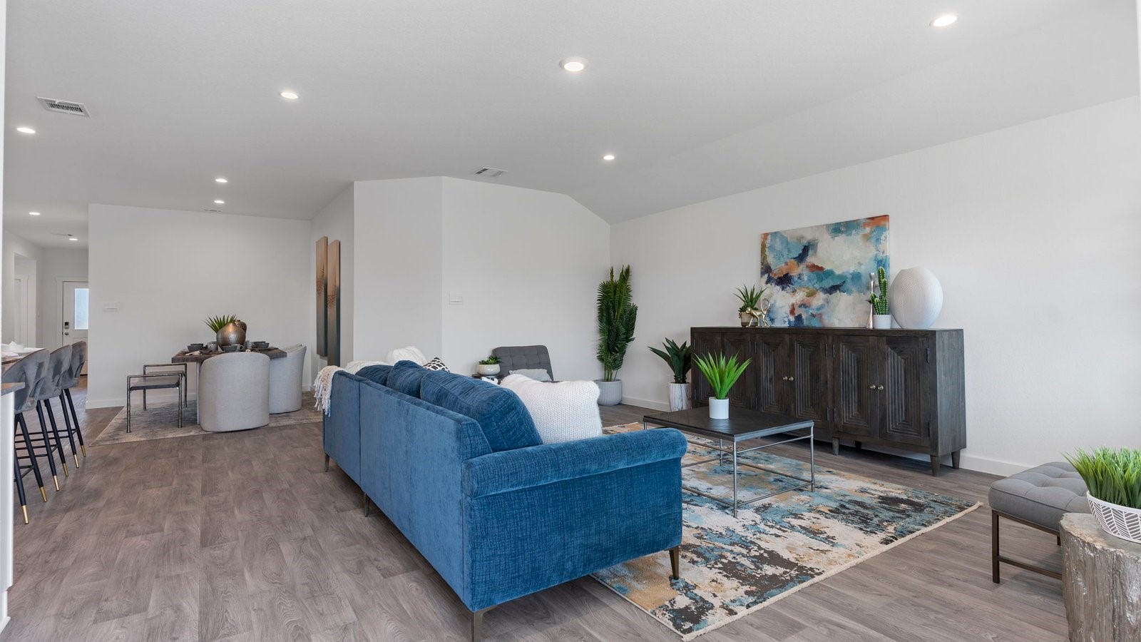 6107 Brookhaven Street Rosenberg, TX 77469 - Photo 19 of 40 a living room with furniture and wooden floor
