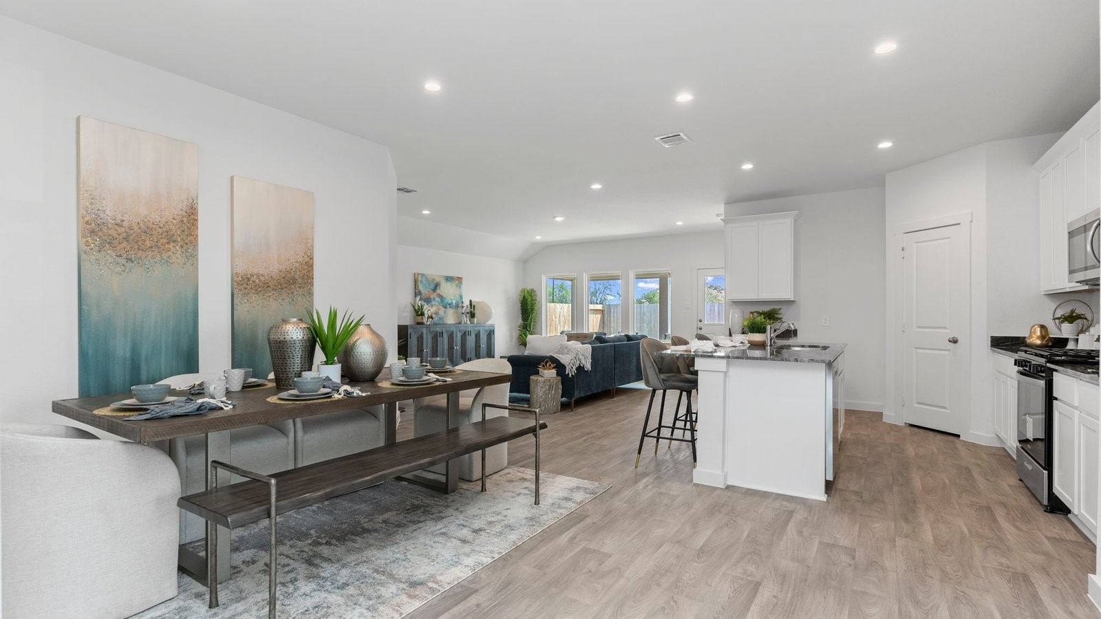 6107 Brookhaven Street Rosenberg, TX 77469 - Photo 8 of 40 a living room with furniture and wooden floor