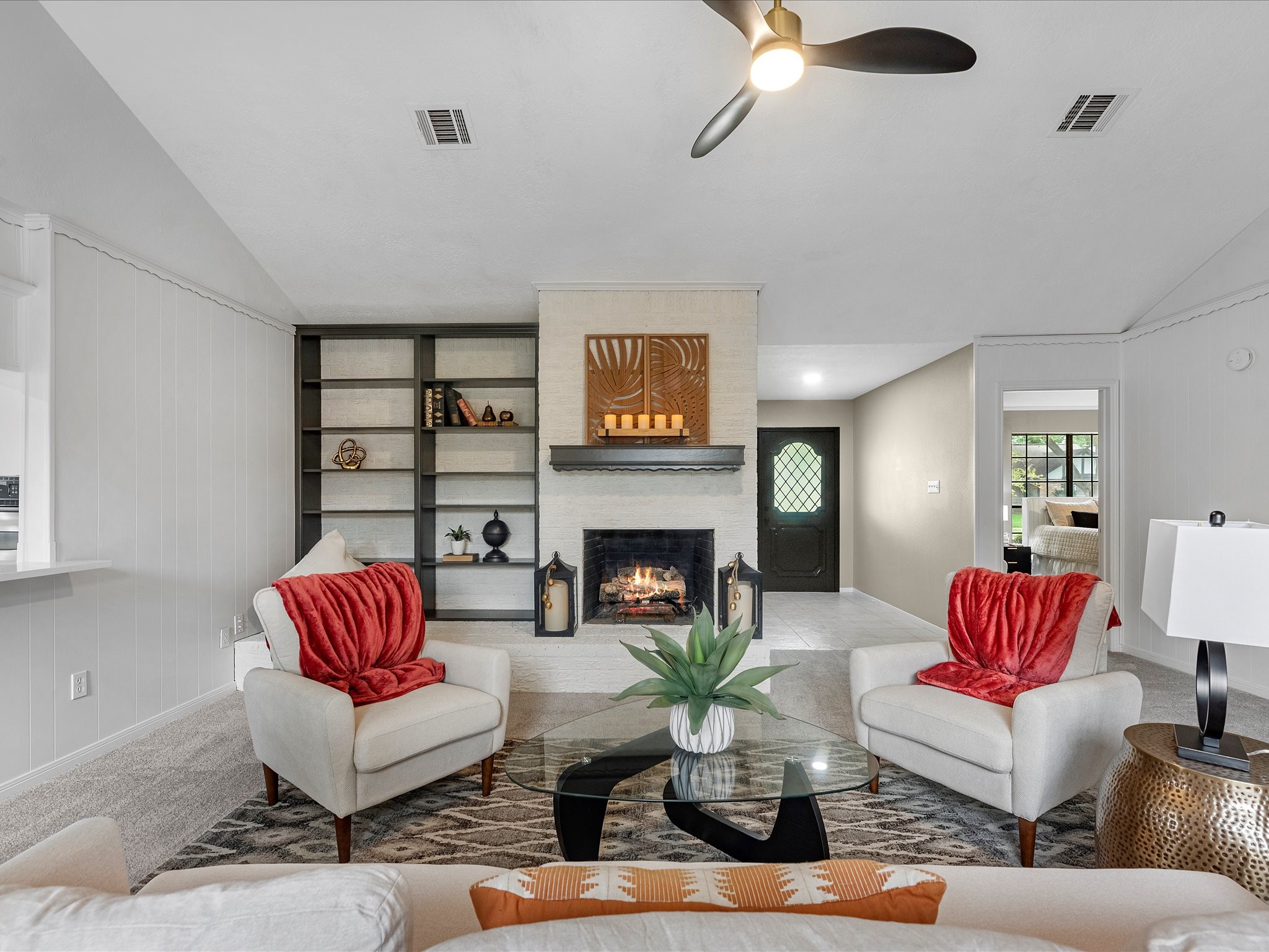 4002 Cujanes Street Pasadena, TX 77504 - Photo 8 of 26 a living room with furniture fireplace and window
