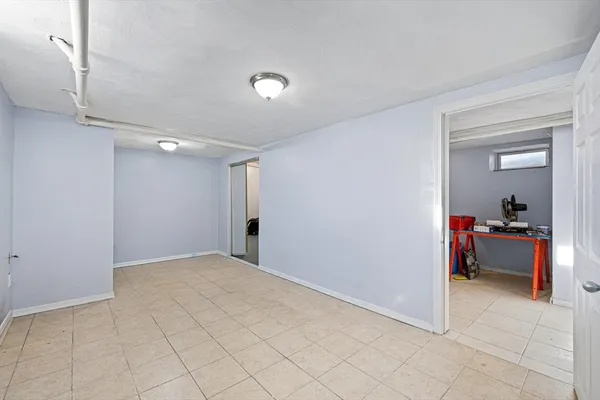 a view of a room and a projector room