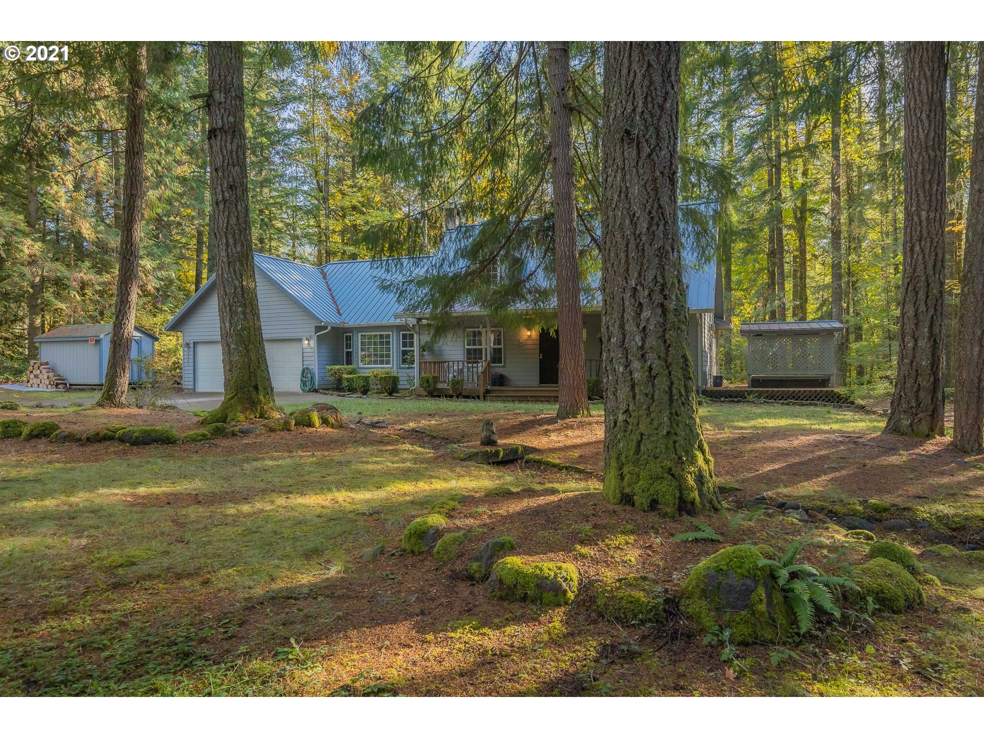 69280 East Barlow Trail Road Rhododendron, OR 97049 - Photo 4 of 25 a view of backyard of the house