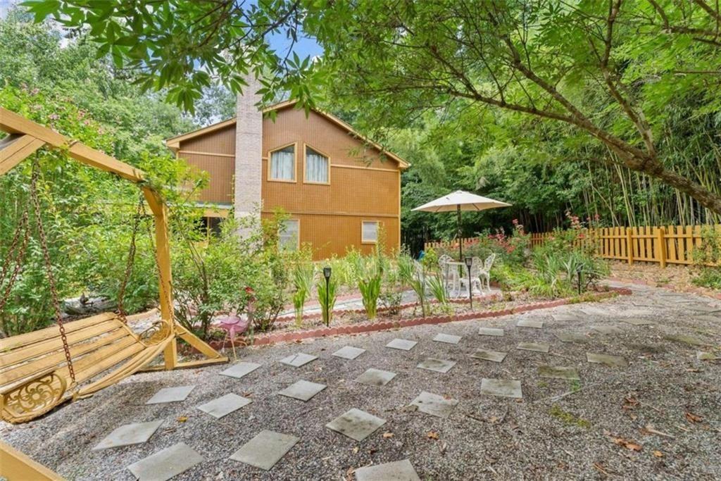 459 Gold Ridge Road Dahlonega, GA 30533 - Photo 37 of 47 a view of backyard with small cabin