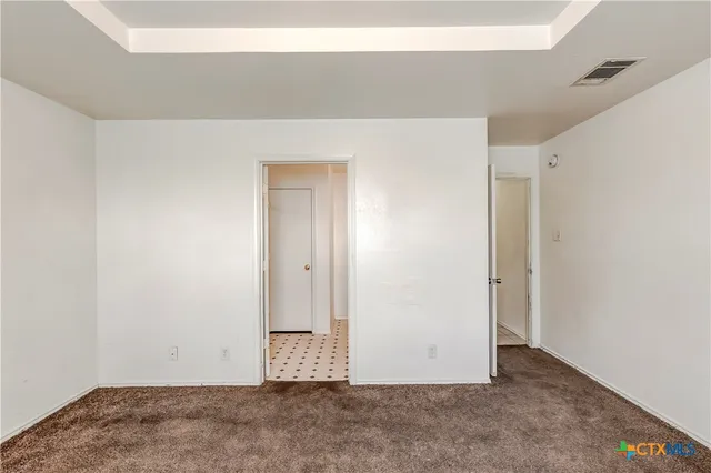 a view of an empty room