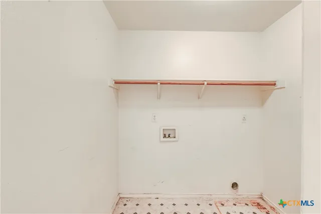 a close up view of racks on the wall