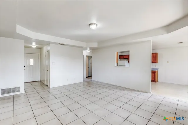 a view of an empty room