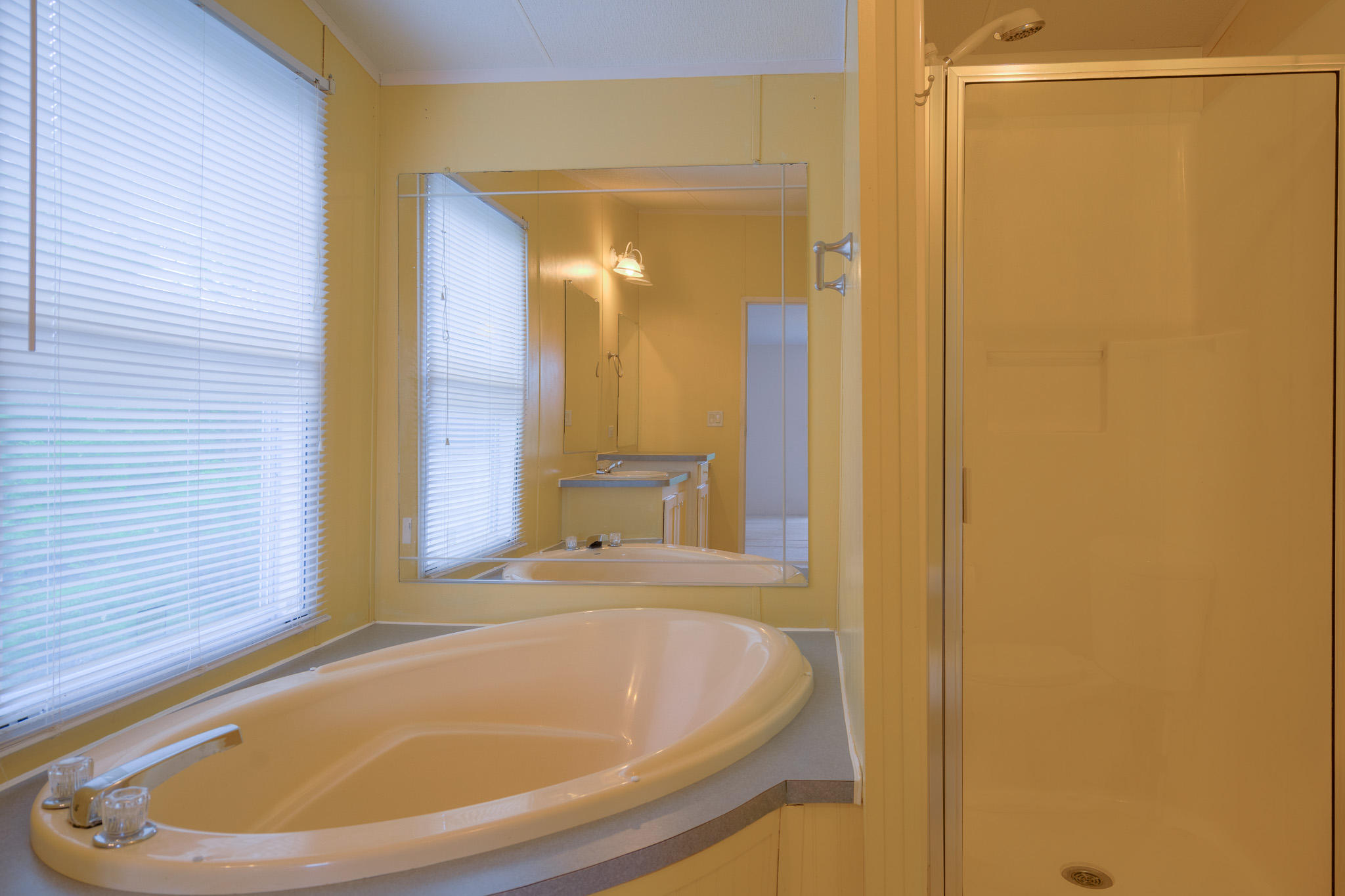 3240 Dallas Freeman Road Hiwassee, VA 24347 - Photo 14 of 42 a bathroom with a tub and shower