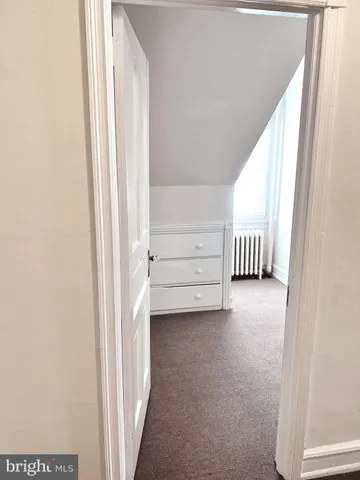 a view of a room with stairs