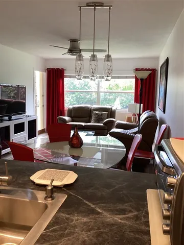 a outdoor space with furniture