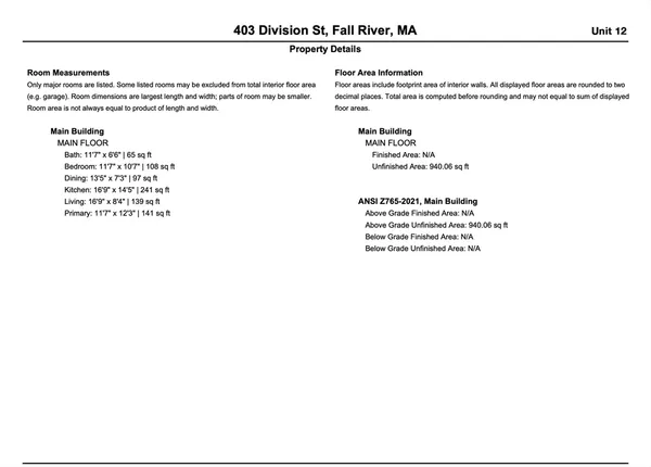 $262,500 | 403 Division Street, Unit 12, Fall River, MA 02721