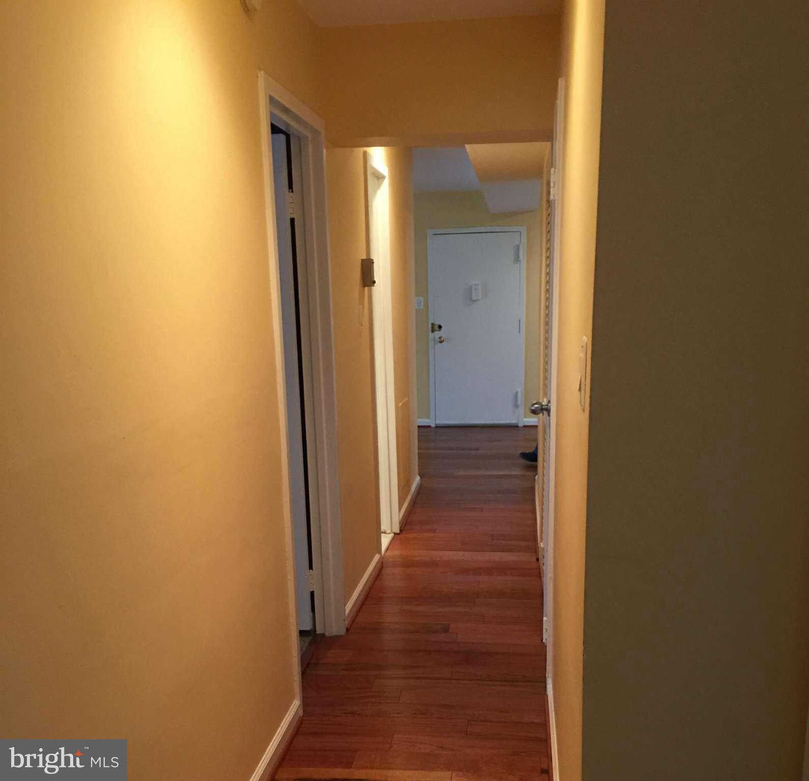 3942 Bel Pre Road, Unit 1 Silver Spring, MD 20906 - Photo 6 of 20 Hallway with Hardwood floor, recently installed