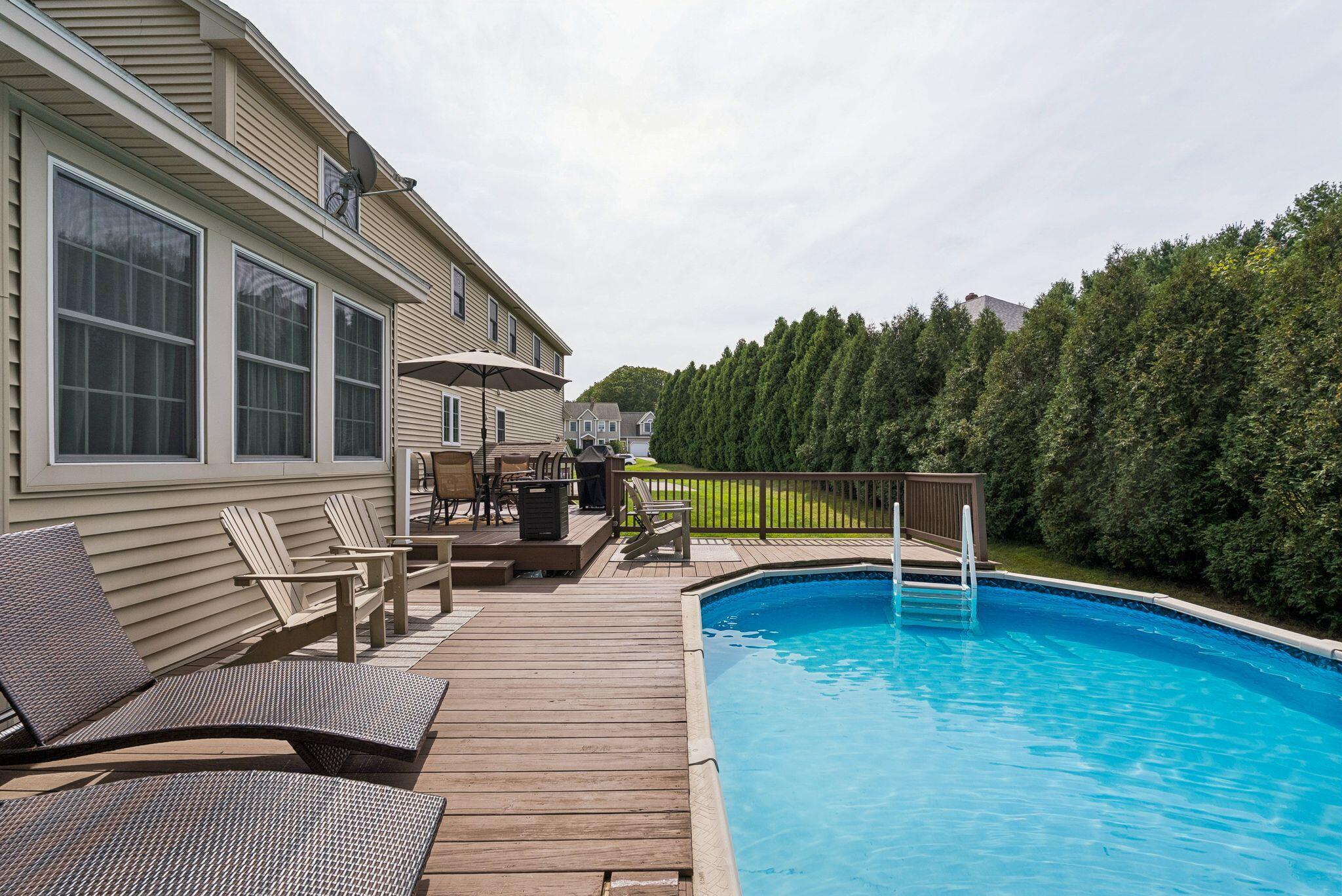 4 Memory Lane Scarborough, ME 04074 - Photo 57 of 64 Deck & Above Ground Pool