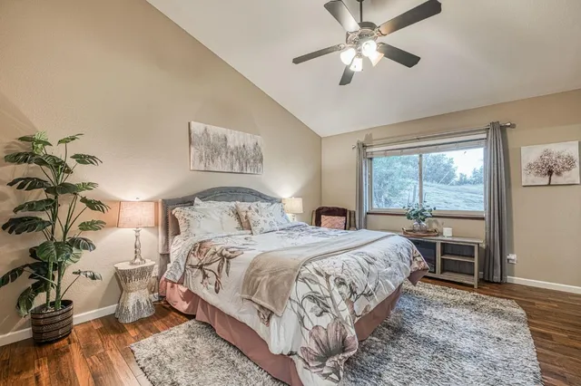 a house with trees in the background