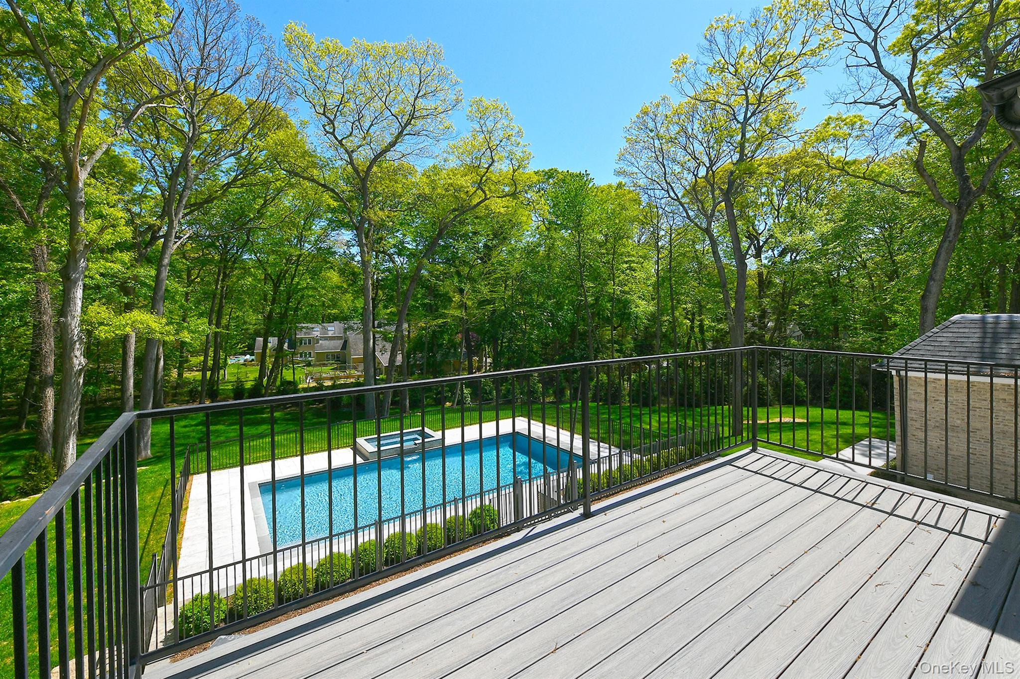 20 Knollwood Road Glen Head, NY 11545 - Photo 29 of 50 a view of balcony with wooden floor and fence