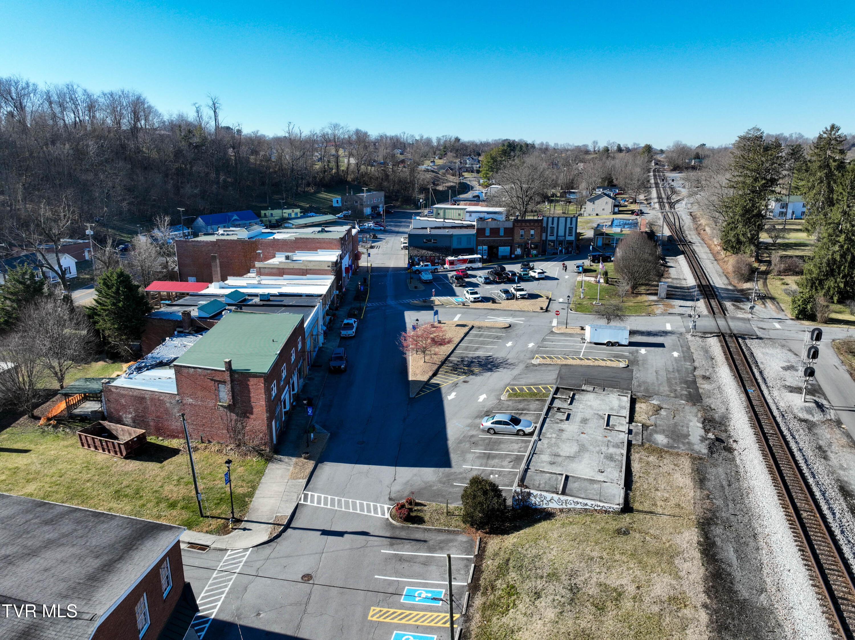 208 Town Square Street Glade Spring, VA 24340 - Photo 40 of 40 208 Town Square Drone SHEW