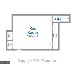 1713 Circle Road Baltimore, MD 21204 - Photo 45 of 45 Finished Lower Level Floor Plan