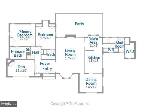 1713 Circle Road Baltimore, MD 21204 - Photo 43 of 45 Main Level Floor Plan