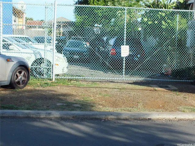 a view of a door with a yard