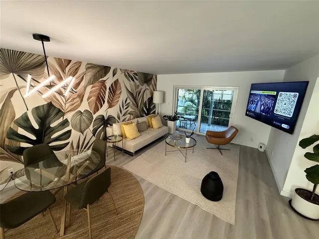 a view of wooden floor in a room