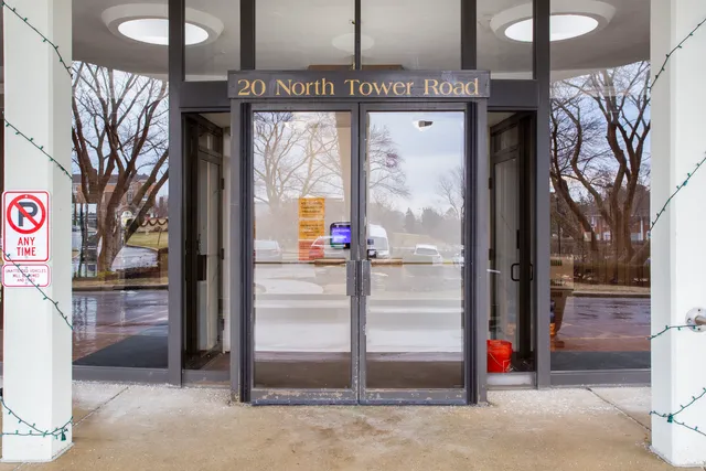 a view of a entryway door front of house