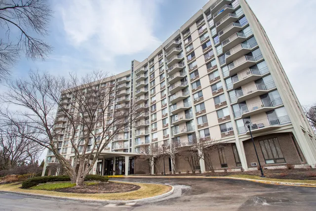 a front view of a building