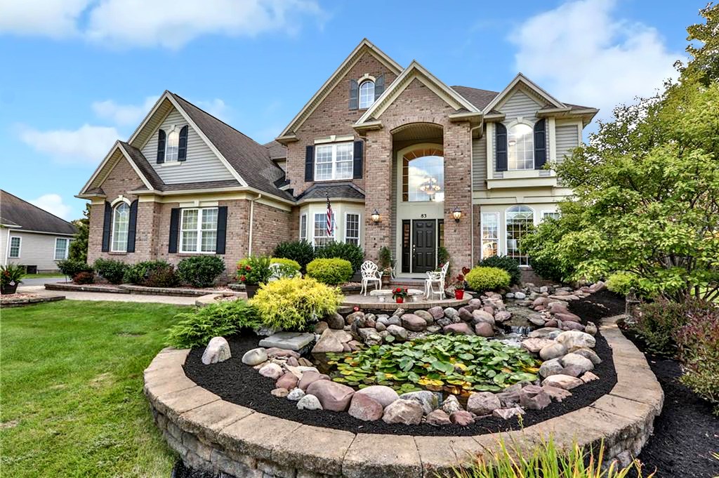 83 Angels Path Penfield, NY 14580 - Photo 2 of 36 Architecturally well balanced with soothing water