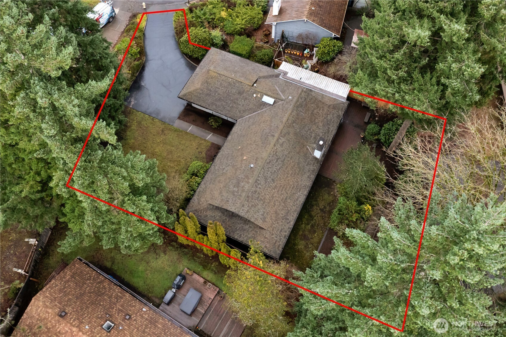 2005 Camas Court Southeast Renton, WA 98055 - Photo 29 of 31 an aerial view of house with yard