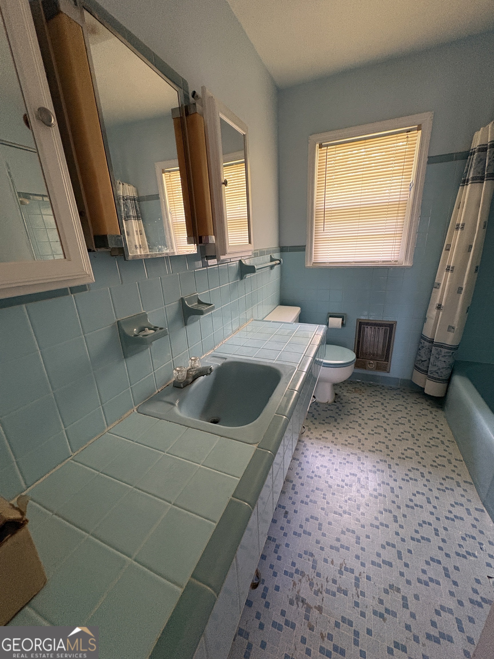 5735 Fitzgerald Street Eastman, GA 31023 - Photo 16 of 22 a bathroom with a sink a toilet and mirror