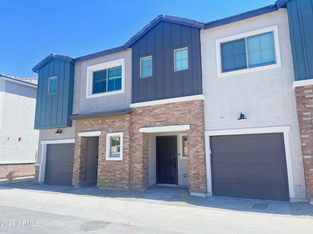 a front view of a house