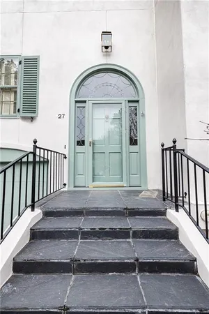 a view of a entryway door of the house