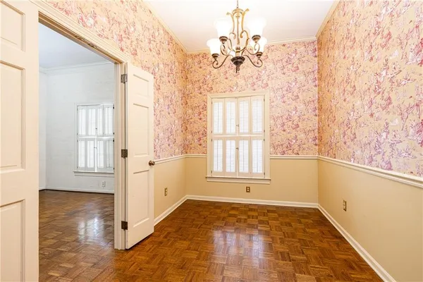 a view of an entryway with a window